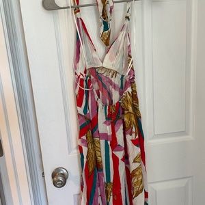 Aakaa halter full length dress